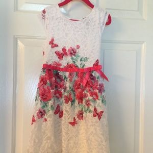 Floral Lace dress Sz M 7/8 little girls